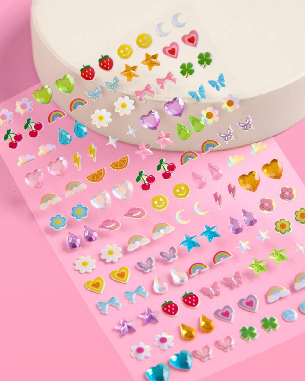 Rainbow Stick On Earrings