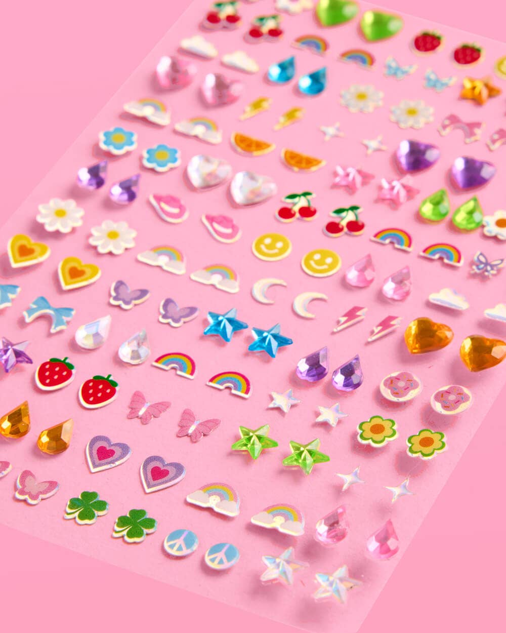 Rainbow Stick On Earrings
