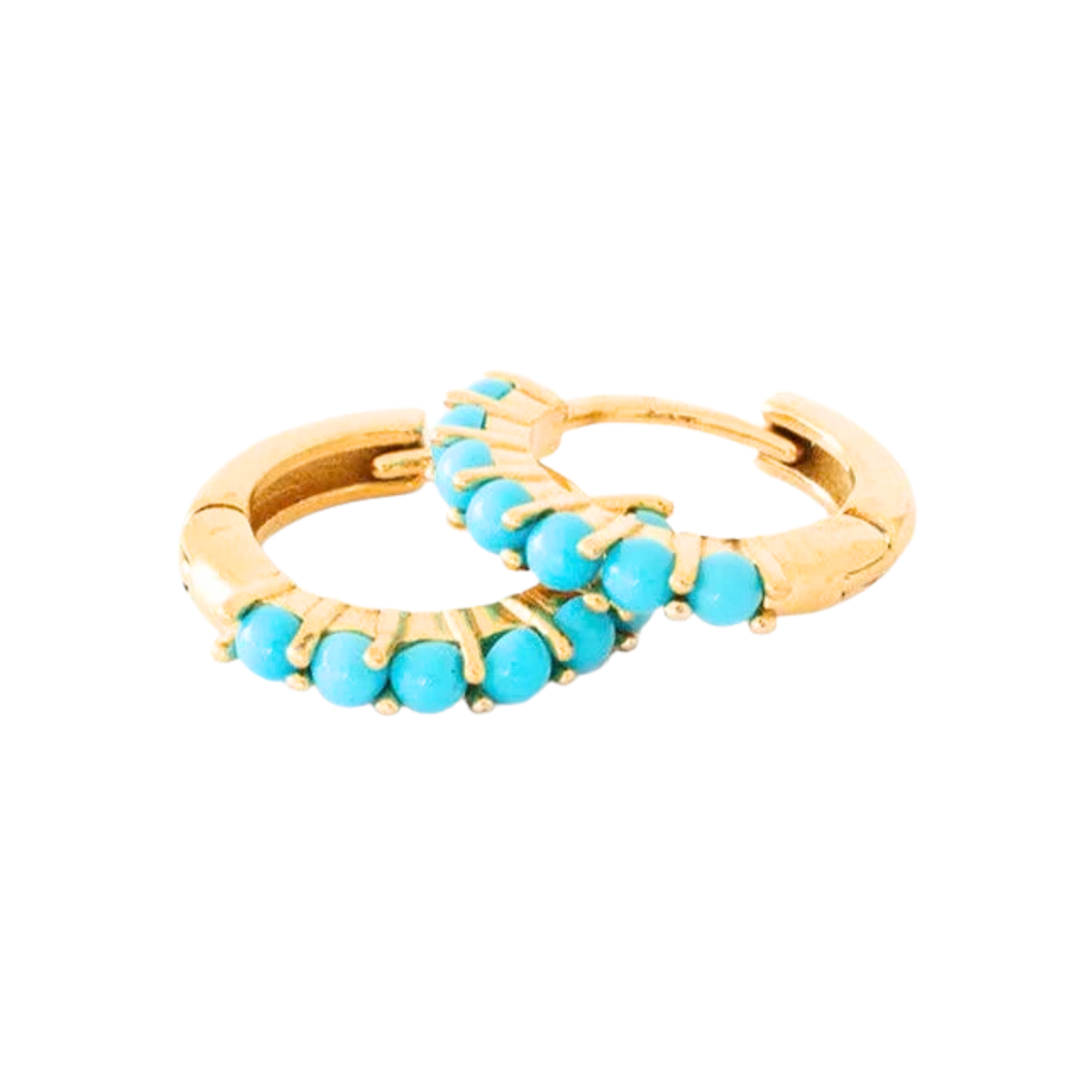 Turquoise Hoop Earrings