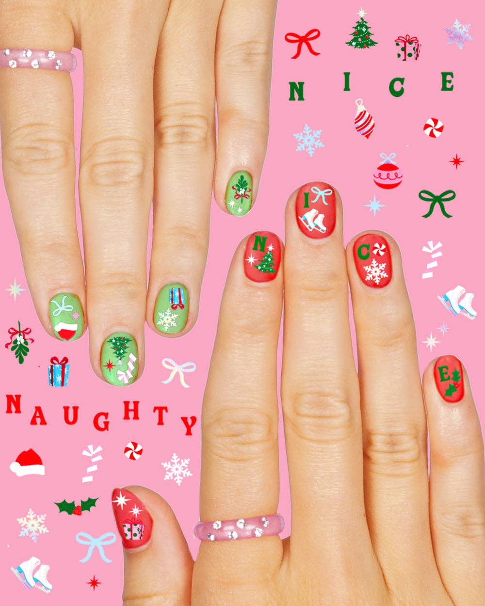 Santa Baby Nail Stickers