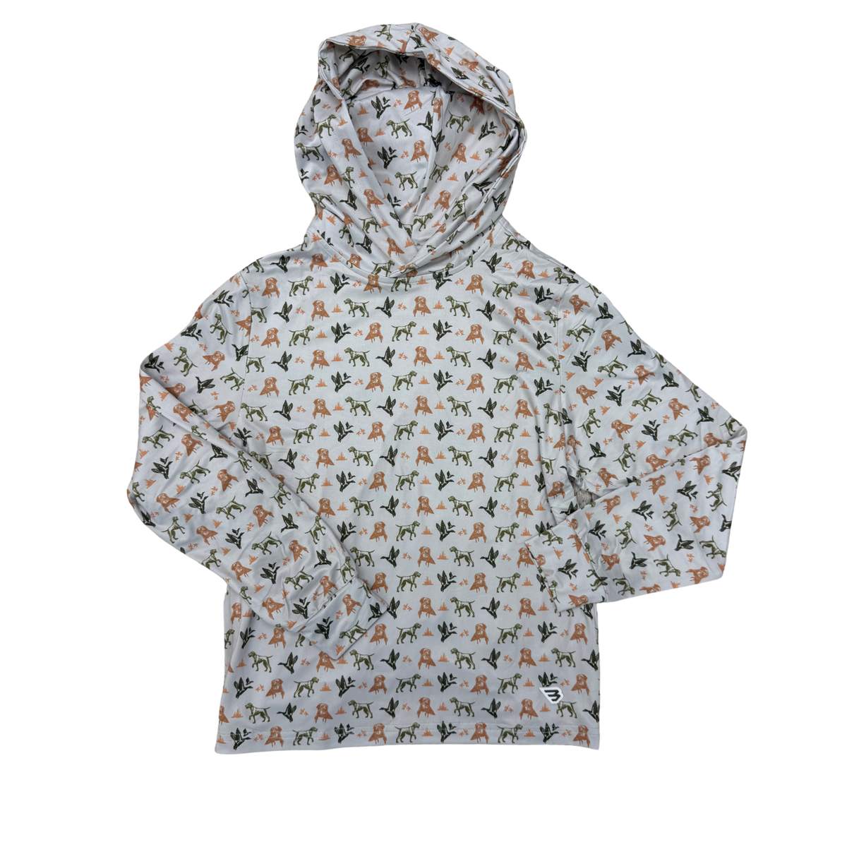 Youth Performance Hoodie - Mallard Duck Dog