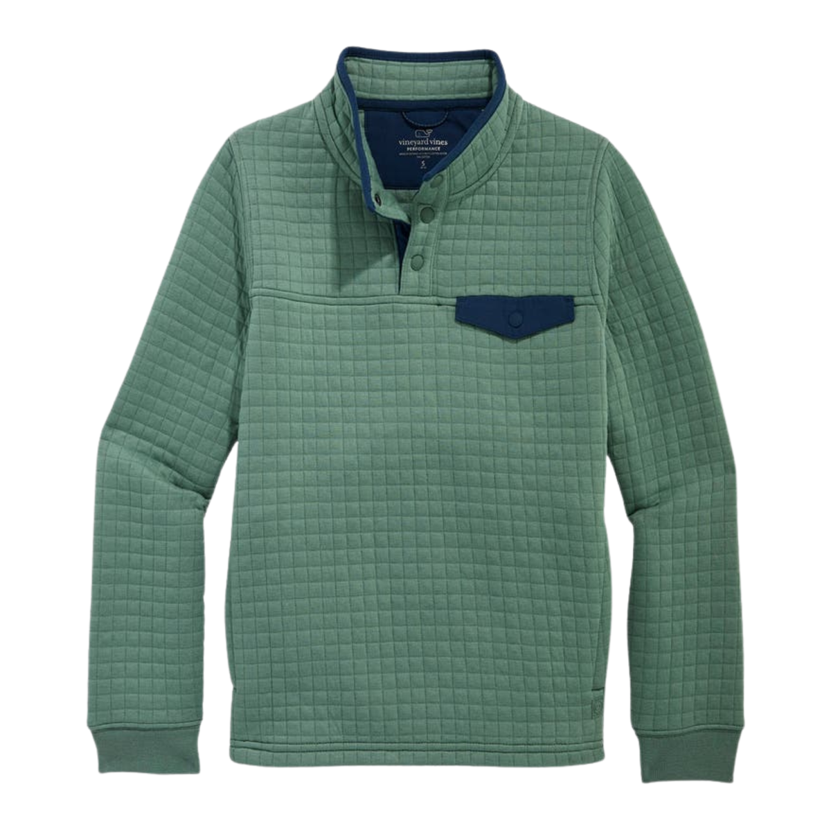 Boys Navigator Quarter Snap- Olive Dusk
