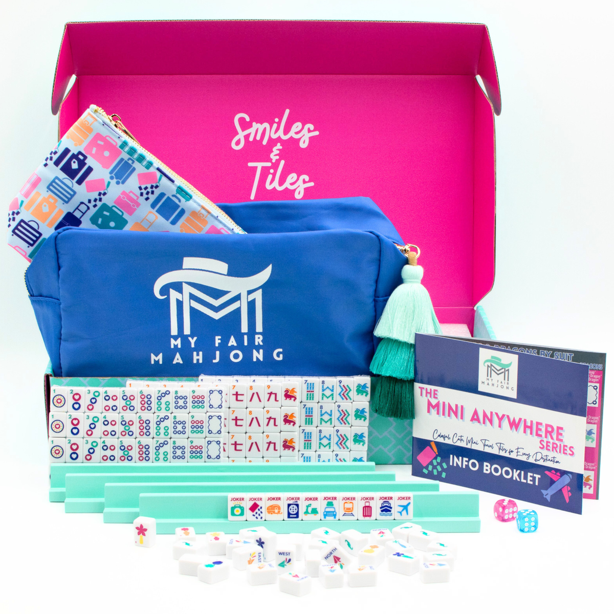 MINI TRAVEL MAHJONG | Mini Anywhere Series | White