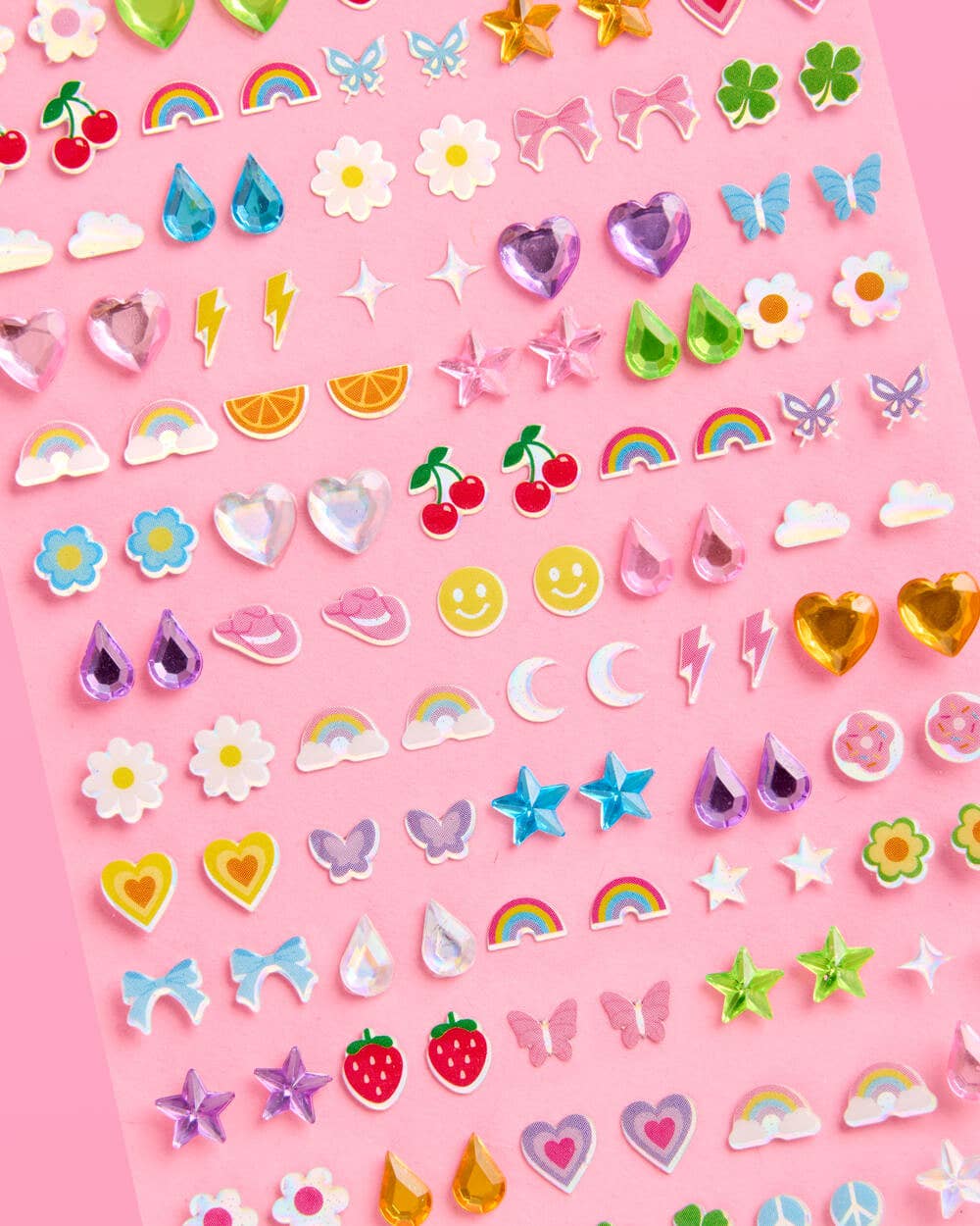 Rainbow Stick On Earrings