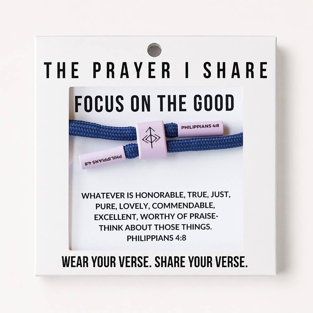 FOCUS ON THE GOOD- Cord Bracelet
