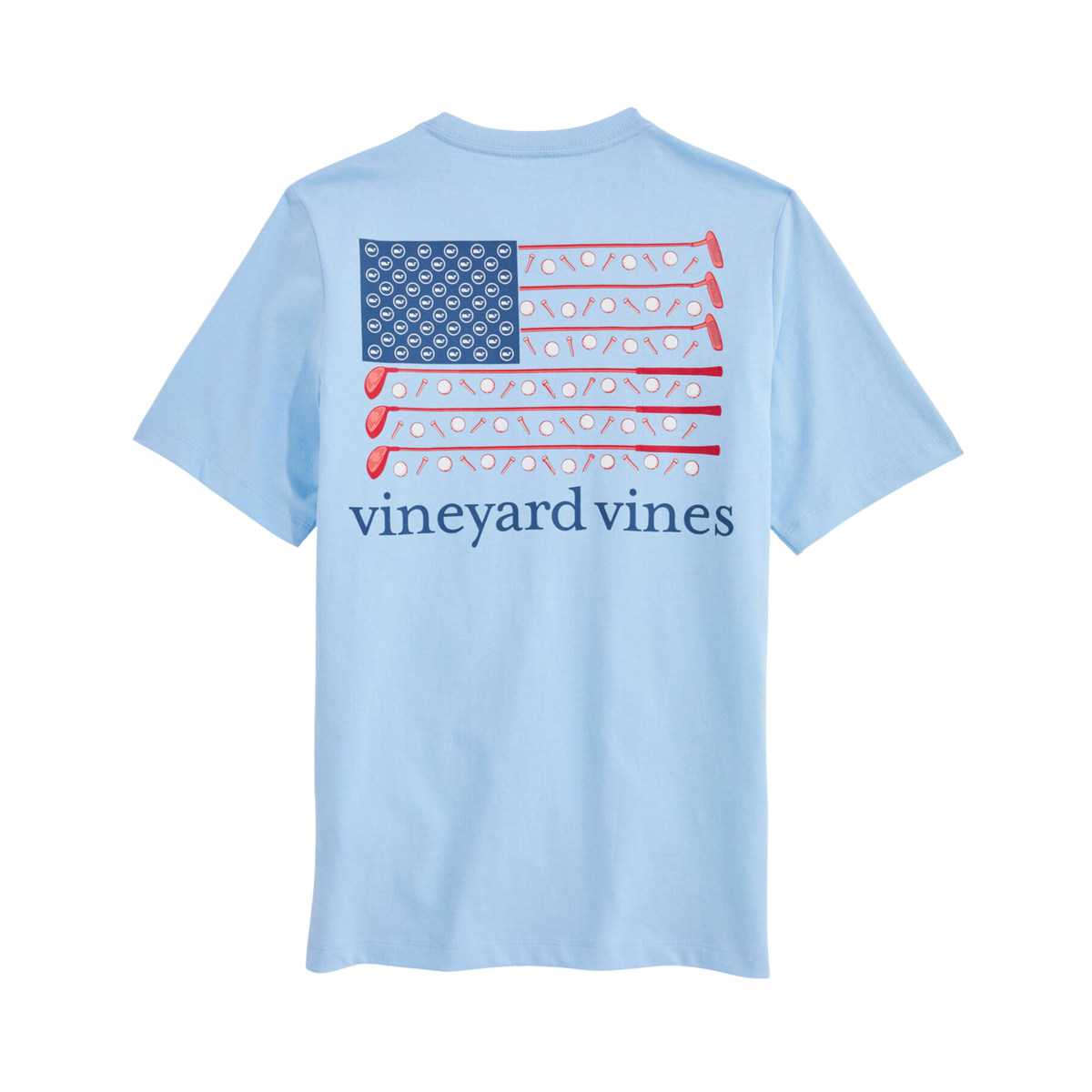 Americana Golf Clubs Flag Tee- Blue