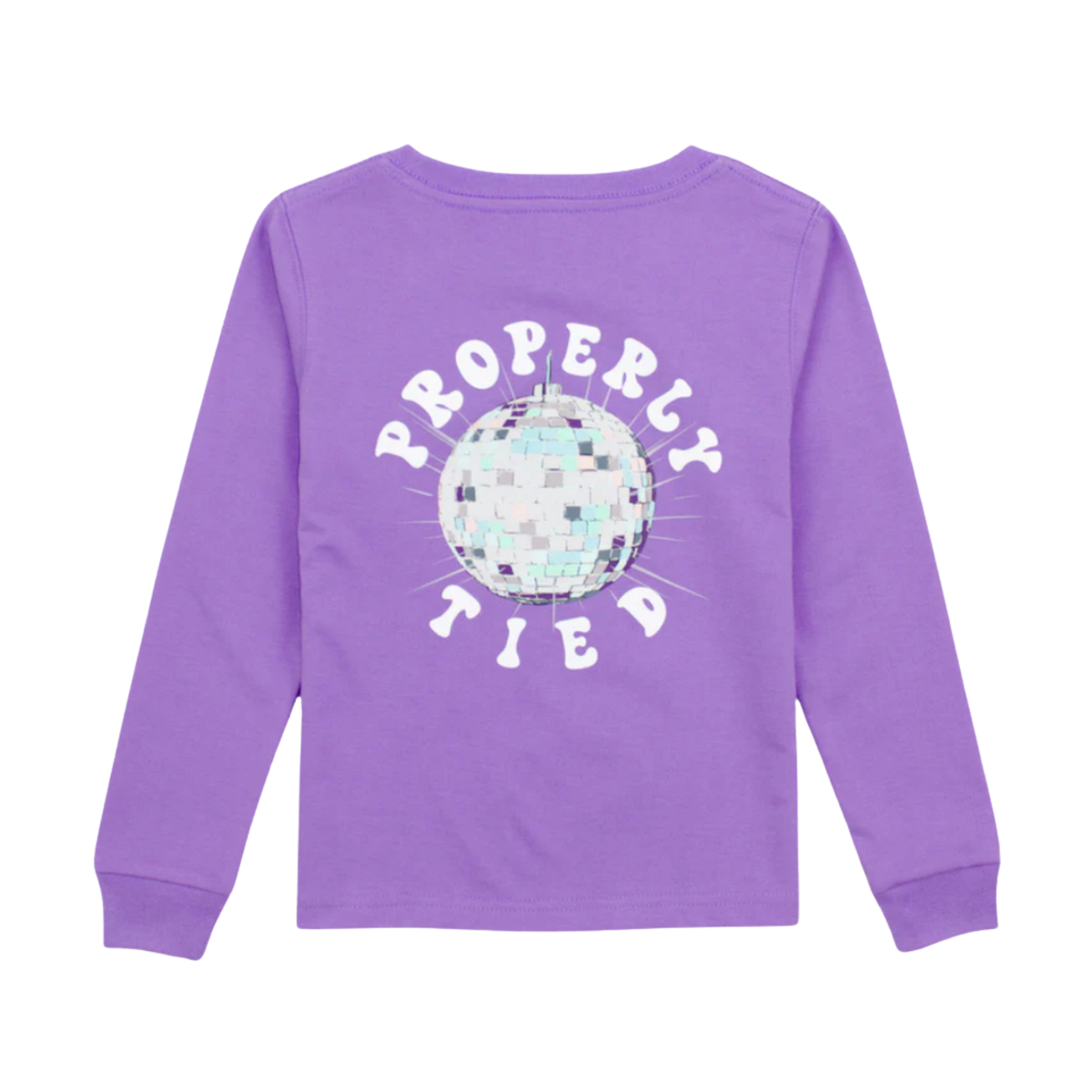 Girls Disco Ball LS - Light Purple