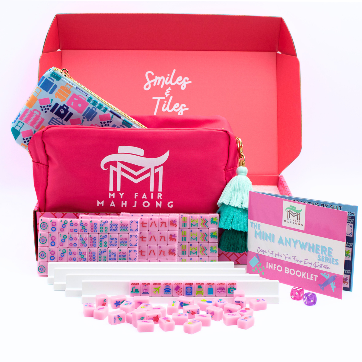 MINI TRAVEL MAHJONG  |  Mini Anywhere Series  |  Pink