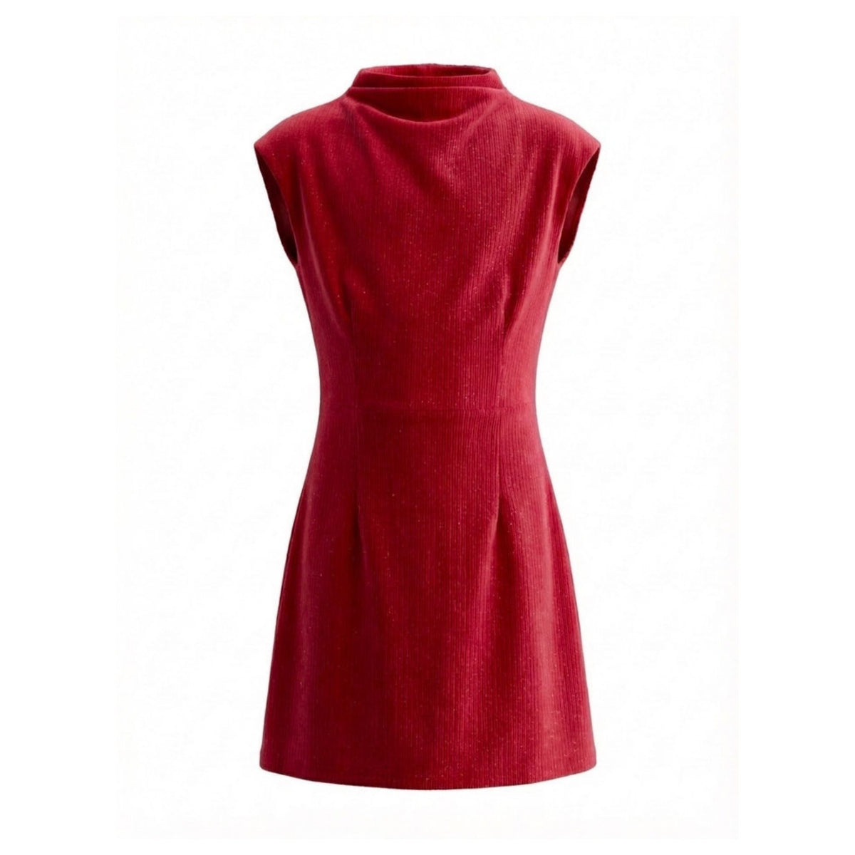 Jenny Dress- Red Velour