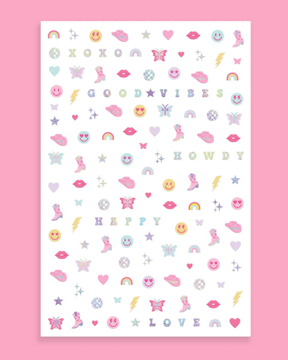 Preppy Nail Sticker Set