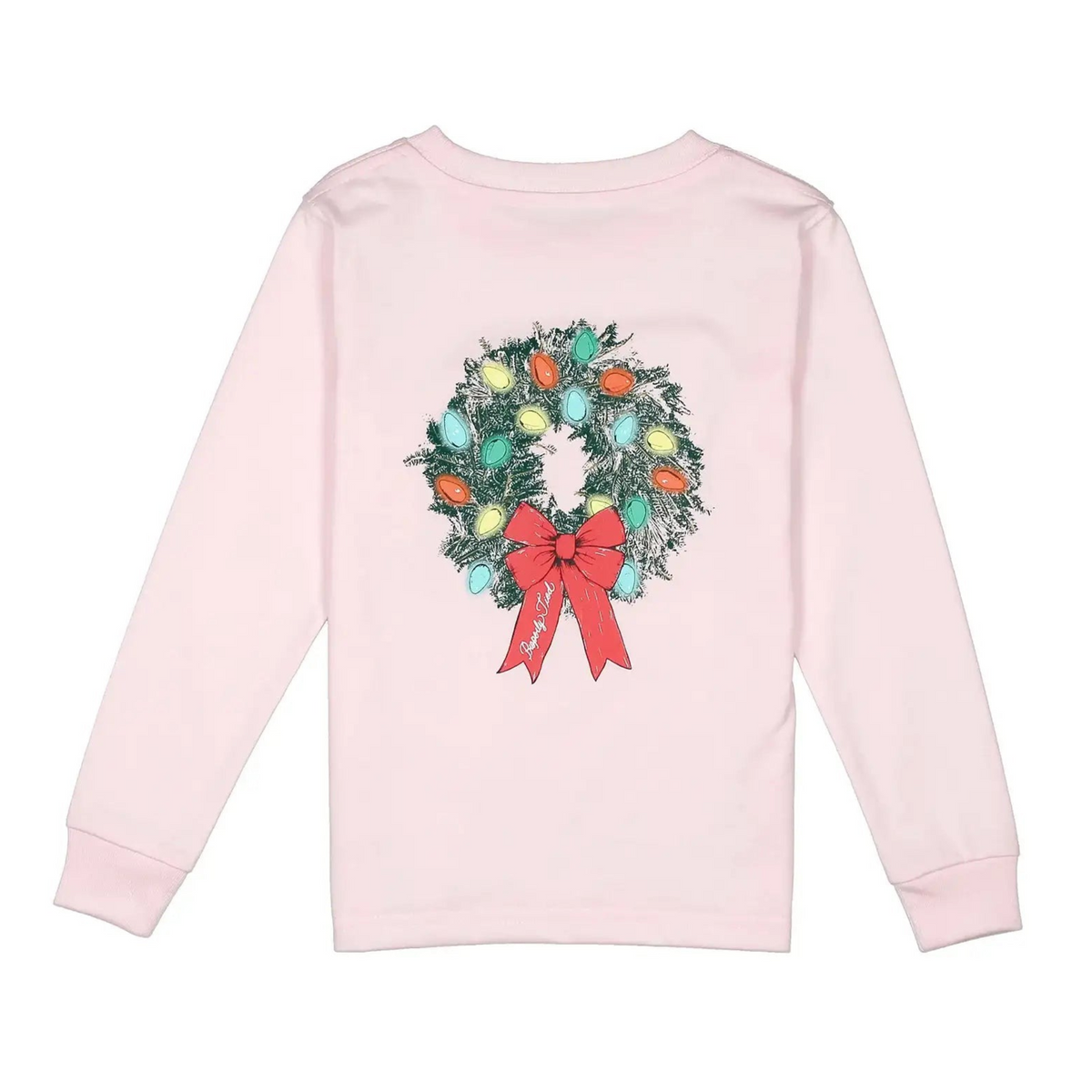 Girls Wreath LS - Rose