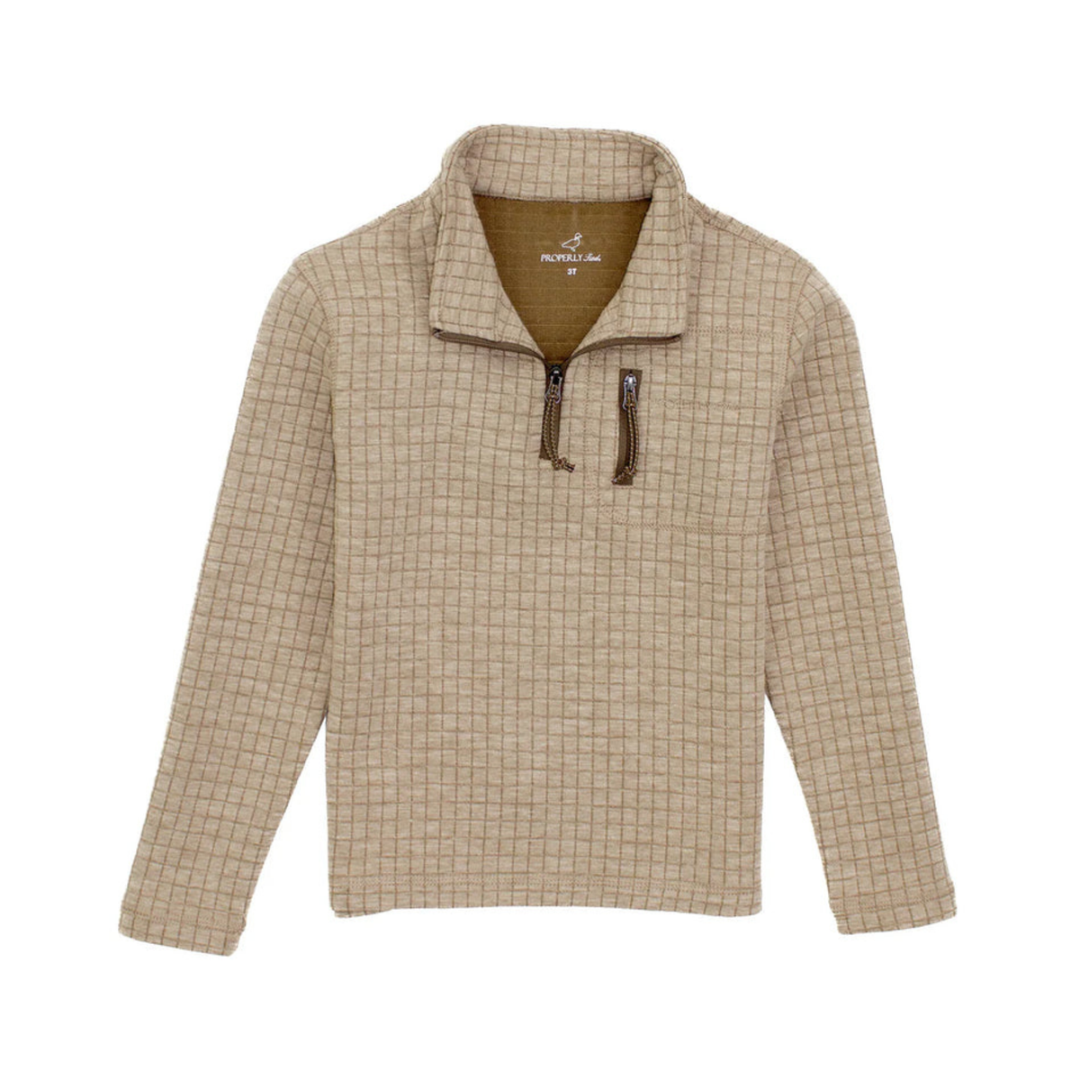 Boys Delta Pullover - White Oak