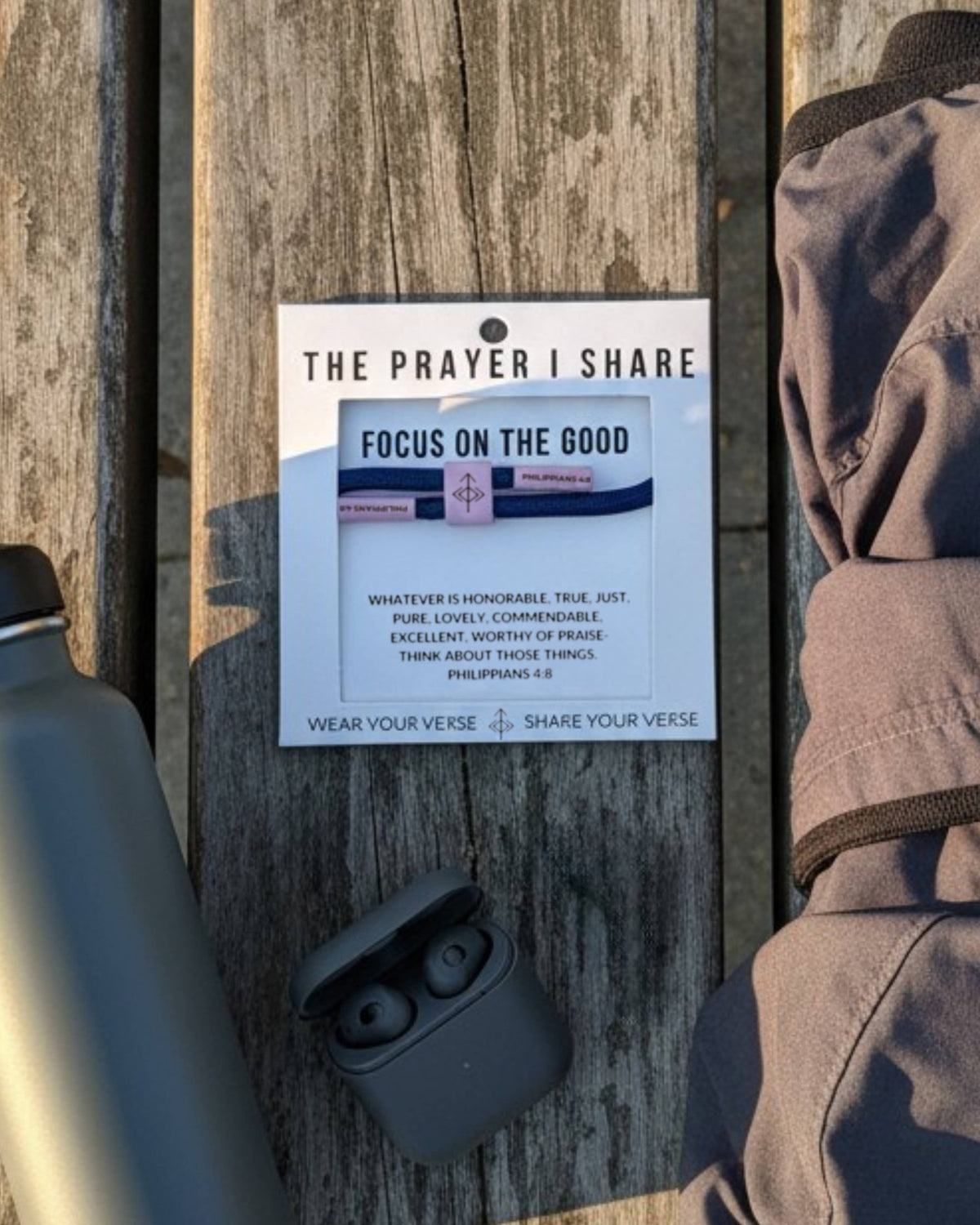 FOCUS ON THE GOOD- Cord Bracelet
