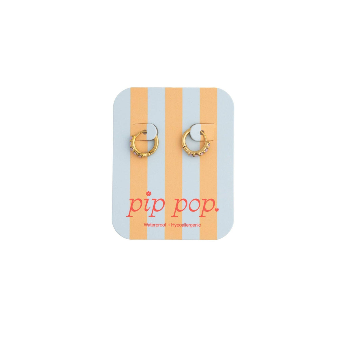 Dainty Pink Opal Hoop